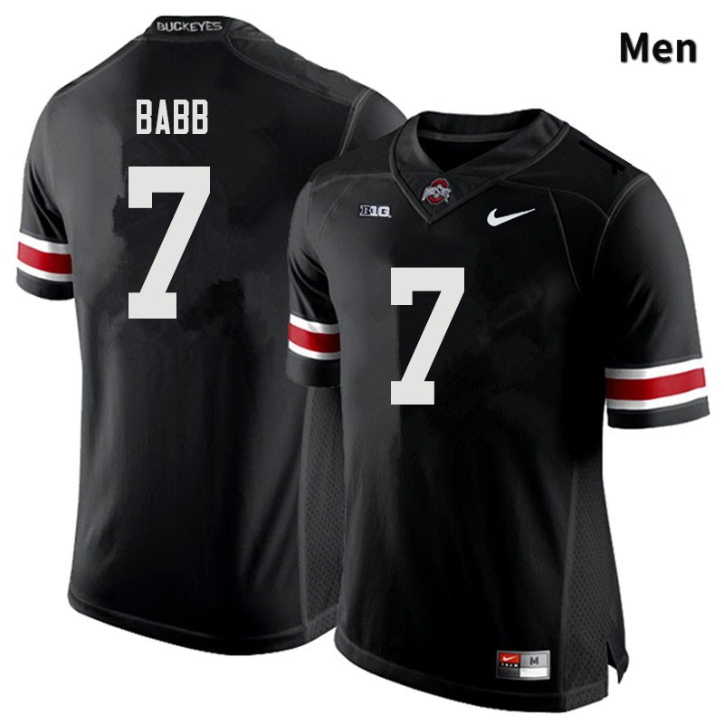 Ohio State Buckeyes Kamryn Babb Men's #7 Black Authentic Stitched College Football Jersey